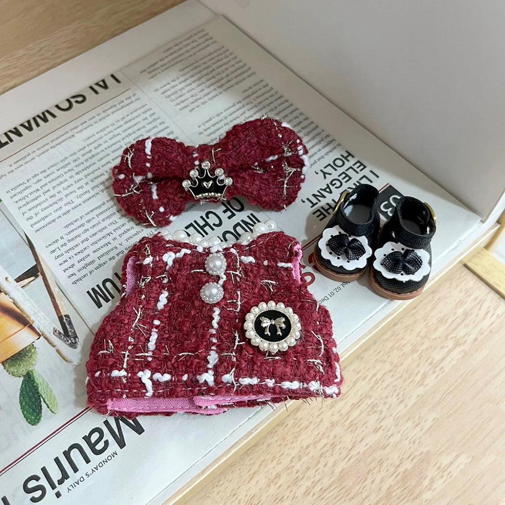 Clothes for labubu（No doll）17cm-Chinese New Year Red Series Clothes