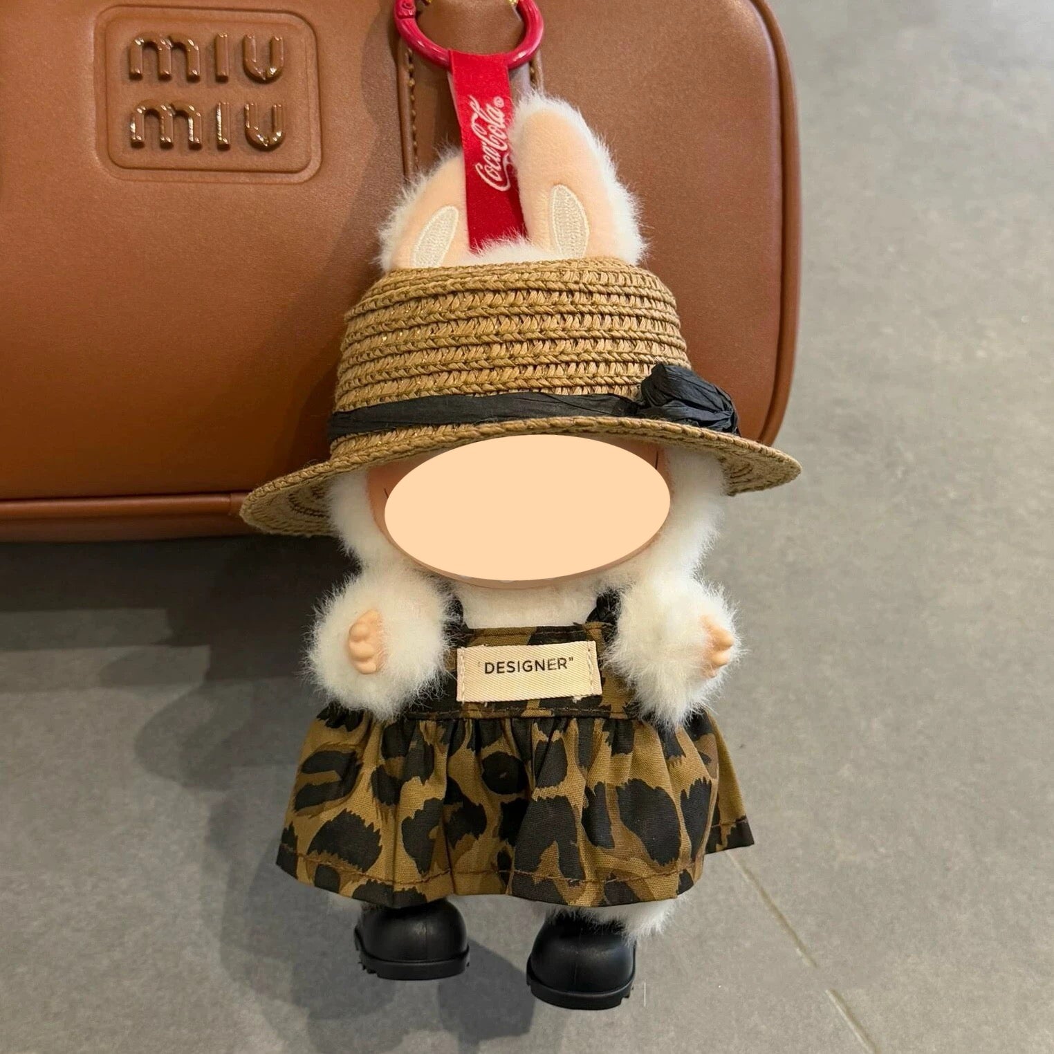 Clothes for labubu(No doll)-Leopard print skirt