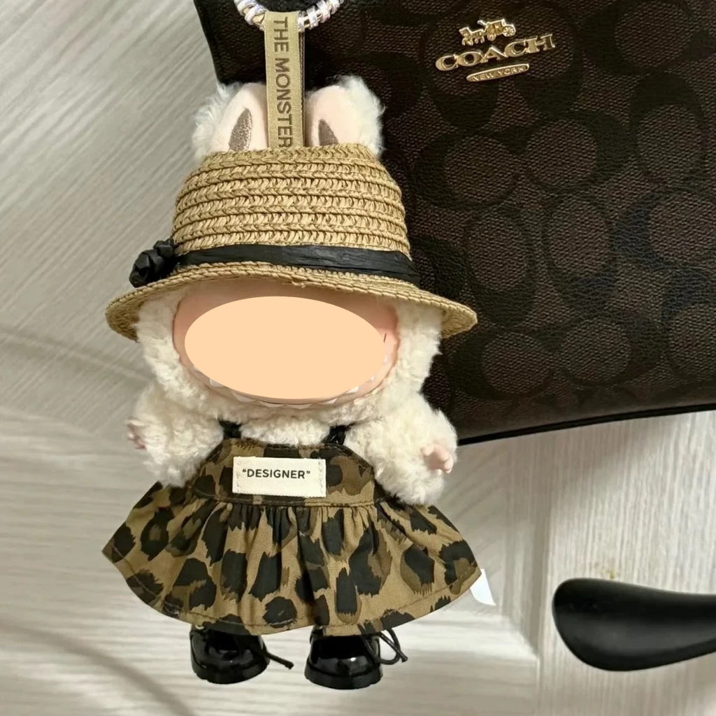 Clothes for labubu(No doll)-Leopard print skirt