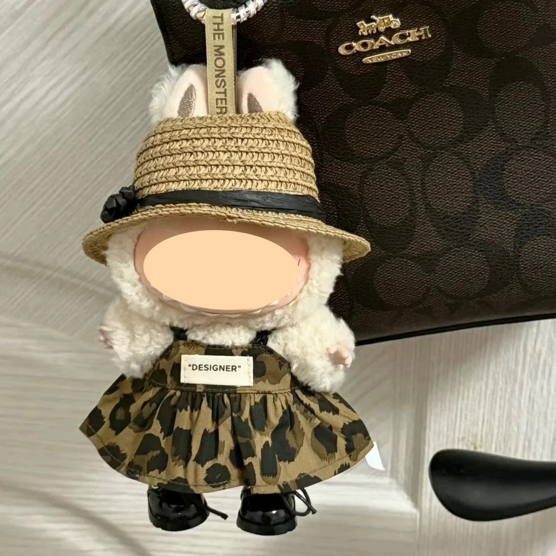Clothes for labubu(No doll)-Leopard print skirt