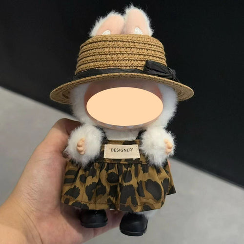 Clothes for labubu(No doll)-Leopard print skirt